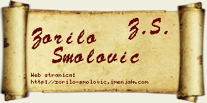 Zorilo Smolović vizit kartica